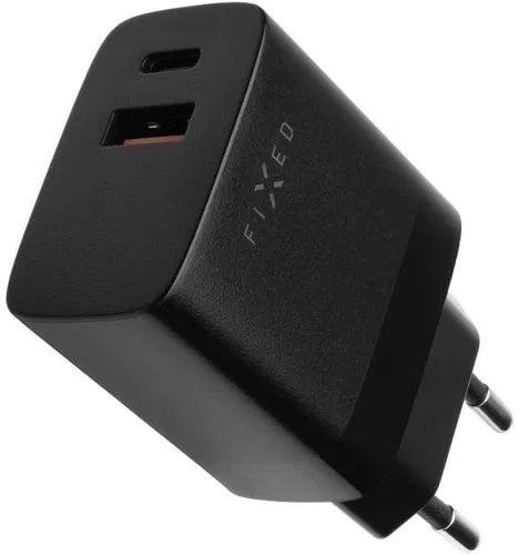 FIXED s USB-C a USB výstupom a podporou PD a QC 3.0 20 W čierna2